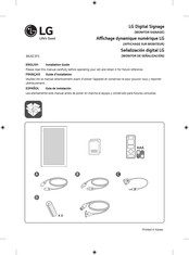 LG 86XE3FS-B.AUS Guide D'installation