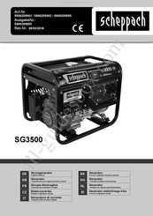 Scheppach SG3500 Traduction Des Instructions D'origine