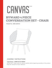 Canvas BYWARD 088-2209-6 Instructions D'assemblage