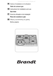 Brandt RPW3009 Notice D'installation Et D'utilisation