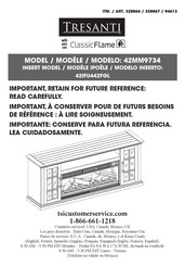 Tresanti 42MM9734 Instructions D'assemblage