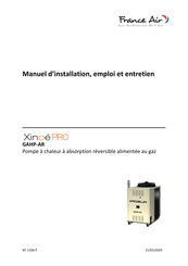 France Air XinoePRO GAHP-AR Standard Manuel D'installation, D'emploi Et D'entretien