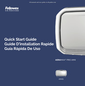 Fellowes AERAMAX PRO AM4 Guide D'installation Rapide