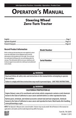 Cub Cadet Zero Turn ZTS2 50 Manuel D'utilisation