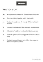 Miele PFD 104 SCVi Mode D'emploi