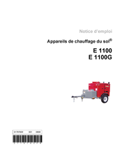 Wacker Neuson E1100G Notice D'emploi