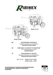 Ribimex 518681 Manuel D'instructions Et D'utilisation