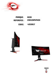 Acer Z301CBMIPHZX Manuel D'utilisation