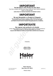 Haier Access Plus LW150 Guide De L'utilisateur