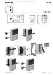 Siemens RDG400 Mode D'emploi