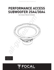 Focal PERFORMANCE ACCESS 25A4 Manuel D'utilisation