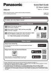 Panasonic SC-PMX800 Guide De Démarrage Rapide