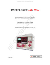 Promax TV EXPLORER HDLE Mode D'emploi