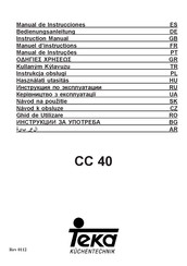 Teka CC 40 Manuel D'instructions