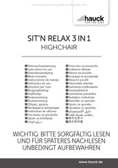 Hauck SIT'N RELAX 3 IN 1 Mode D'emploi