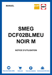 Smeg DCF02BLMEU Notice D'utilisation