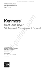 Kenmore 41798022000 Instructions D'installation