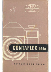 ZEISS IKON CONTAFLEX beta Instructions D'emploi