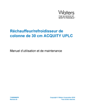 Waters ACQUITY UPLC CHC 30 cm Manuel D'utilisation Et De Maintenance