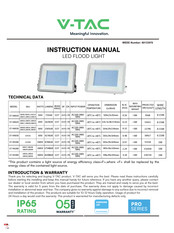 V-TAC 10011 Manuel D'instructions