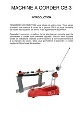 TENNISPRO CB-3 Serie Manuel D'utilisation