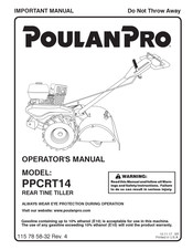 Poulan Pro PPCRT 14 Manuel D'utilisation