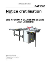 Holzprofi SAF1300 Notice D'utilisation