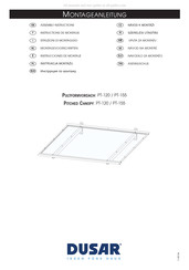 Dusar PT-155 Instructions De Montage