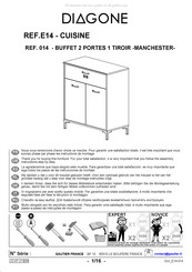 Gautier DIAGONE E14 Instructions De Montage