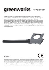 GreenWorks G24AB Manuel Opérateur