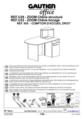 Gautier Office ZOOM Chene bocage U32 Instructions De Montage