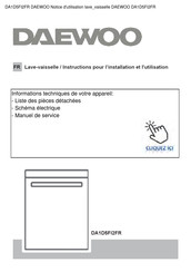 Daewoo DA1D5FI2FR Instructions Pour L'installation Et L'utilisation