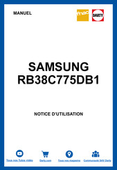 Samsung RB38C775DB1 Manuel D'utilisation