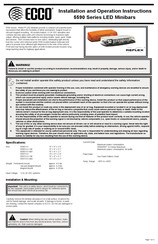 Ecco Reflex 5590CC Instructions D'installation Et D'utilisation