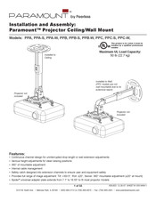 PEERLESS PARAMOUNT PPA Installation Et Montage