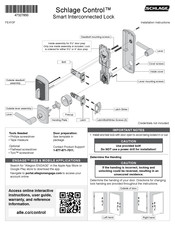 Schlage Control FE410F Instructions D'installation