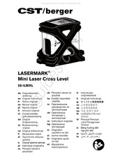 CST/BERGER LASERMARK 58-iLMXL Notice Originale