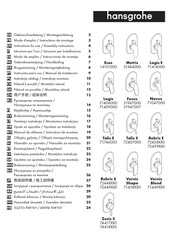 Hansgrohe Vernis Blend 71449 0 Serie Mode D'emploi / Instructions De Montage