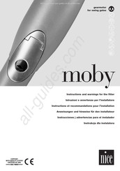 Nice moby MB4005 Instructions Et Recommandations Pour L'installation