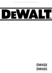 DeWalt DW432 Mode D'emploi