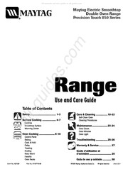 Maytag Precision Touch 850 Série Guide D'utilisation Et D'entretien