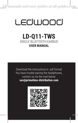 Ledwood LD-Q11-TWS Mode D'emploi