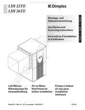 Dimplex LIH 22TE Instructions D'installation Et D'utilisation