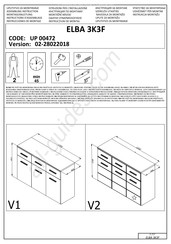 Dedeman ELBA 3K3F UP 00472 Instructions D'assemblage