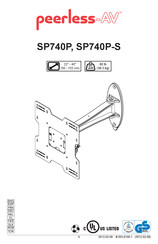 peerless-AV SmartMount SP740P Mode D'emploi