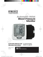 HoMedics BPW-710-CA Manuel D'instructions