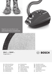 Bosch Ergomaxx'x BGL72294 Mode D'emploi