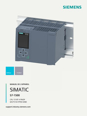 Siemens SIMATIC S7-1500 6ES7518-4TP00-0AB0 Manuel De L'appareil