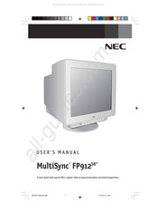 NEC MultiSync FP912SB Mode D'emploi