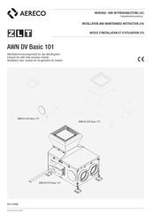 Aereco ZLT AWN DV-A70 Basic 101 Notice D'installation Et D'utilisation